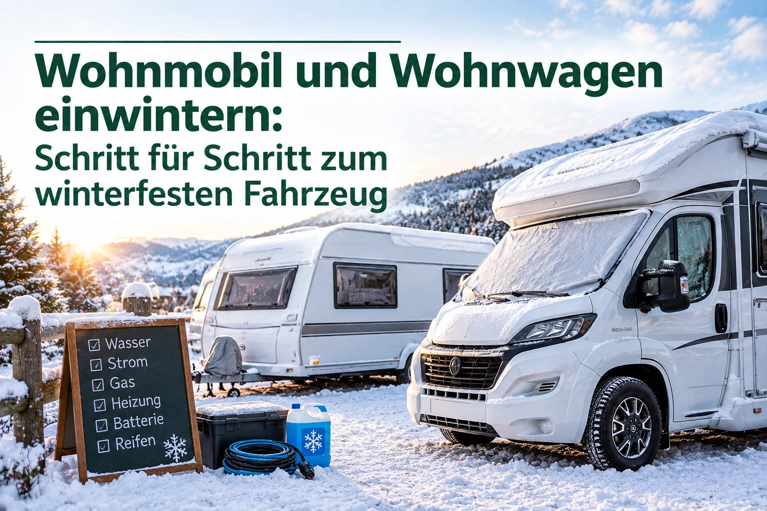 Wohnmobil und Wohnwagen einwintern: Schritt für Schritt zum winterfesten Fahrzeug